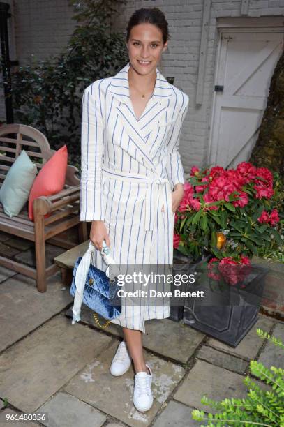 Charlotte Wiggins attends the NET-A-PORTER dinner, hosted by Alison Loehnis, to celebrate the launch of Rosie Assoulin's exclusive collection, on May...