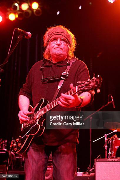 Vocalist/musician Ray Wylie Hubbard performs during the "Help Us Help Haiti Benefit Concert" at the Austin Music Hall on January 24, 2010 in Austin,...