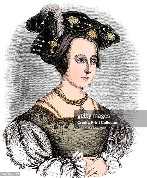 Anne Boleyn , second wife of Henry VIII of England, circa 1880. The divorce of Henry VIII from Catherine of Aragon and his subsequent marriage to...