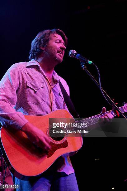 Bruce Robison performs during the "Help Us Help Haiti Benefit Concert" at the Austin Music Hall on January 24, 2010 in Austin, Texas.