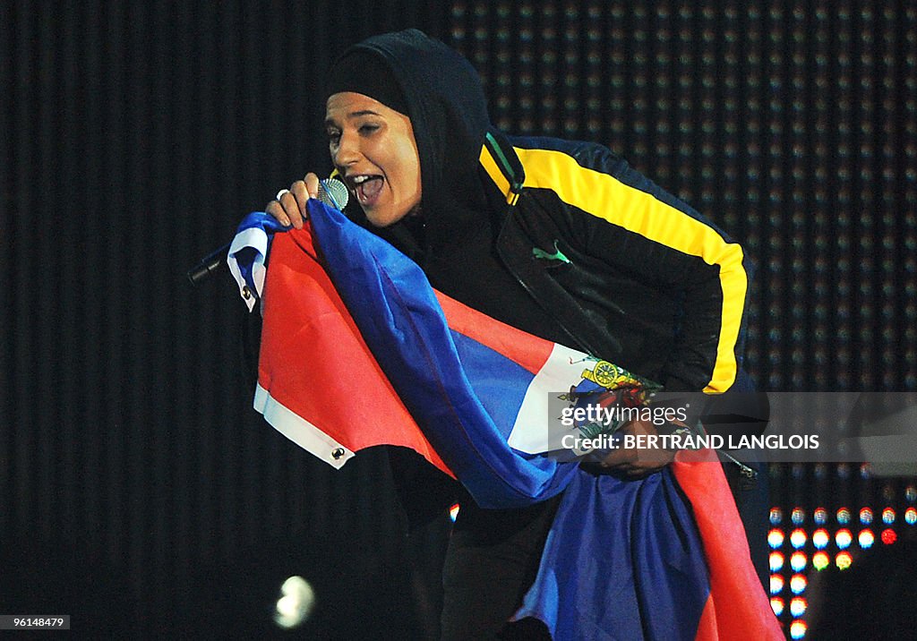 Diam French Rapper French rap singer Diam's performs during a show for Haiti's... News ...
