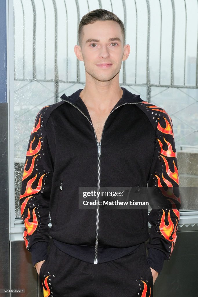 Adam Rippon & Jenna Johnson Visit Empire State Building To Celebrate DWTS Finale