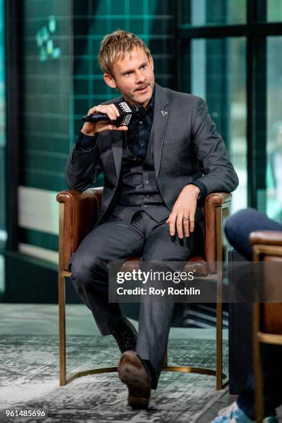 Dominic Monaghan discusses "100 Code" with the Build Series at Build Studio on May 22, 2018 in New York City.