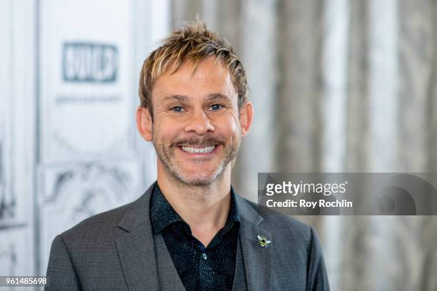 Dominic Monaghan discusses "100 Code" with the Build Series at Build Studio on May 22, 2018 in New York City.