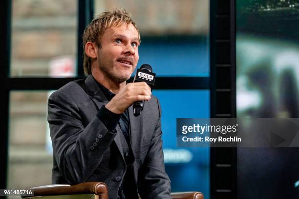 Dominic Monaghan discusses "100 Code" with the Build Series at Build Studio on May 22, 2018 in New York City.