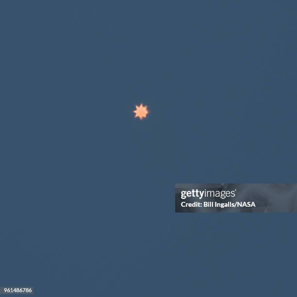 In this handout image provided by NASA, The NASA/German Research Centre for Geosciences GRACE Follow-On spacecraft launch onboard a SpaceX Falcon 9...