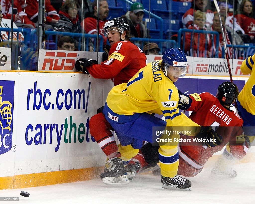 IIHF World Junior Championship - Sweden v Switzerland - Bronze Medal Game
