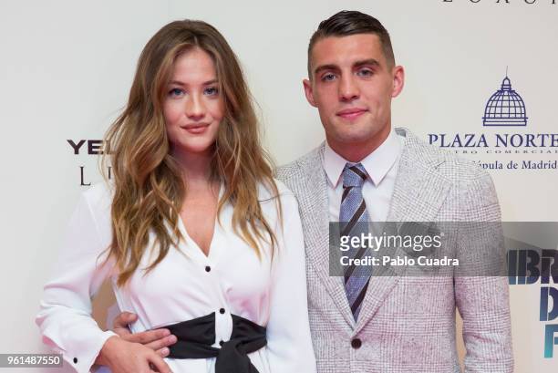 Croatian football player of Real Madrid Mateo Kovacic and wife Izabela Andrijanic attend the 'Hombre De Fe' premiere at Yelmo cinema on May 22, 2018...