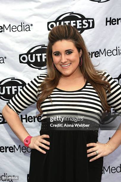 Actress KayCee Stroh attends the 13th Annual Outfest Queer Brunch during the 2010 Sundance Film Festival at Grub Steakhouse on January 24, 2010 in...