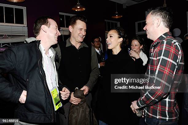 Producer Andrew Eaton, actor Bill Pullman, actress Jessica Alba and director Michael Winterbottom attend "The Killer Inside Me" dinner at the MySpace...