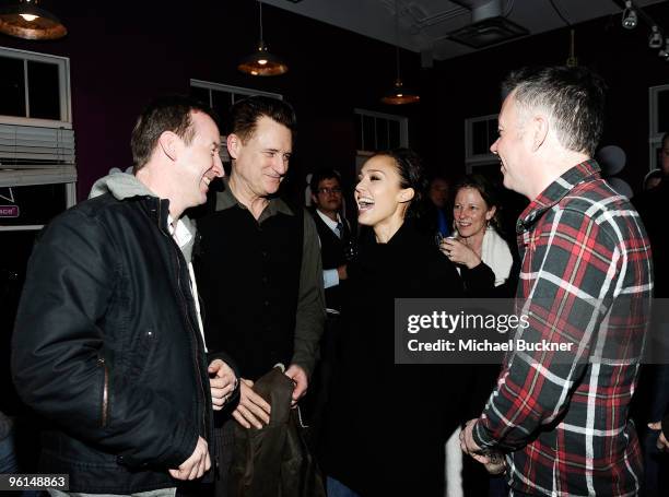 Producer Andrew Eaton, actor Bill Pullman, actress Jessica Alba and director Michael Winterbottom attend "The Killer Inside Me" dinner at the MySpace...
