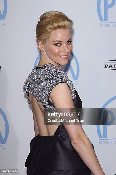 Elizabeth Banks arrives to the 21st Annual PGA Awards held at the Hollywood Palladium on January 24, 2010 in Hollywood, California.
