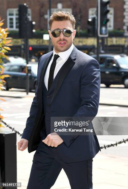 Duncan James attends the funeral of Dale Winton at the Old Church, 1 Marylebone Road on May 22, 2018 in London, England.