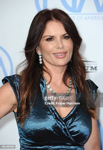 Actress Roma Downey arrives at the 21st Annual PGA Awards at the Hollywood Palladium, on January 24, 2010 in Los Angeles, California.