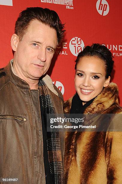 Actor Bill Pullman and actress Jessica Alba attend "The Killer Inside Me" premiere during the 2010 Sundance Film Festival at Eccles Center Theatre on...