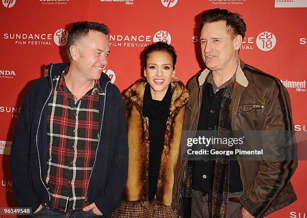 Director Michael Winterbottom, actor Bill Pullman and actress Jessica Alba attend "The Killer Inside Me" premiere during the 2010 Sundance Film...