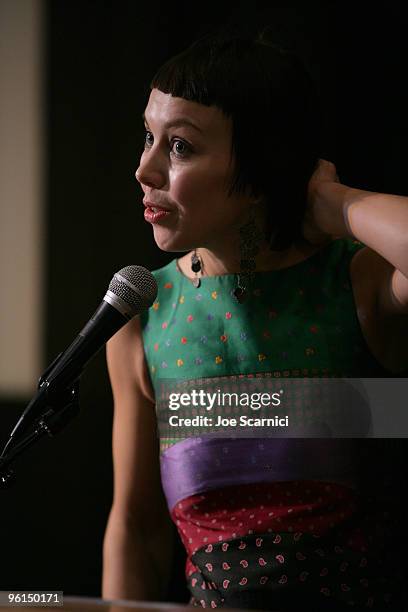 Producer Katrin Kissa attends the "The Temptation Of St. Tony" premiere during the 2010 Sundance Film Festival at Prospector Square on January 24,...