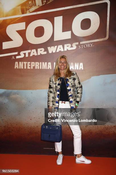 Federica Fontana attends a photocall for "Solo: A Star Wars Story" on May 22, 2018 in Milan, Italy.