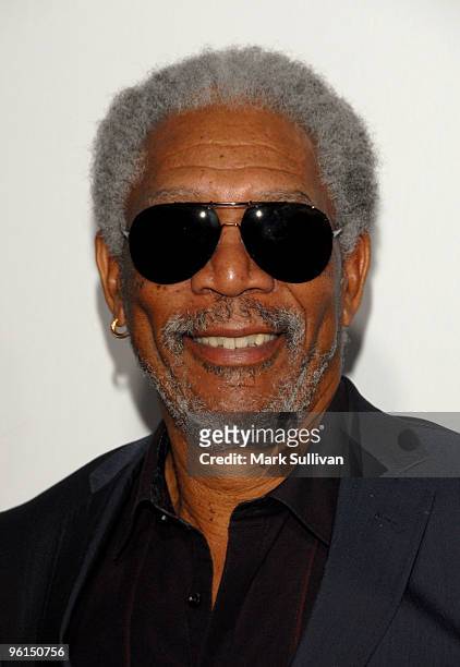 Actor Morgan Freeman arrives for the 21st Annual PGA Awards at the Hollywood Palladium on January 24, 2010 in Hollywood, California.