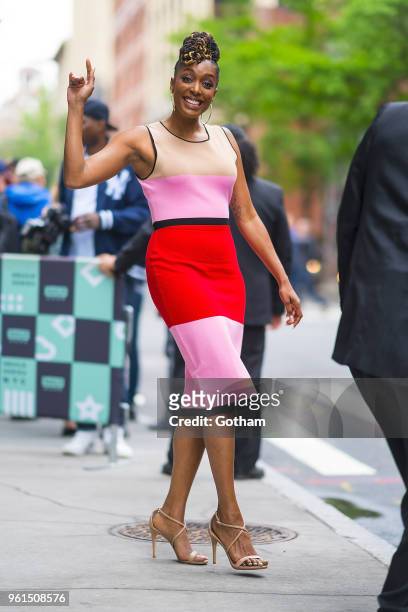 Franchesca Ramsey is seen in NoHo on May 22, 2018 in New York City.