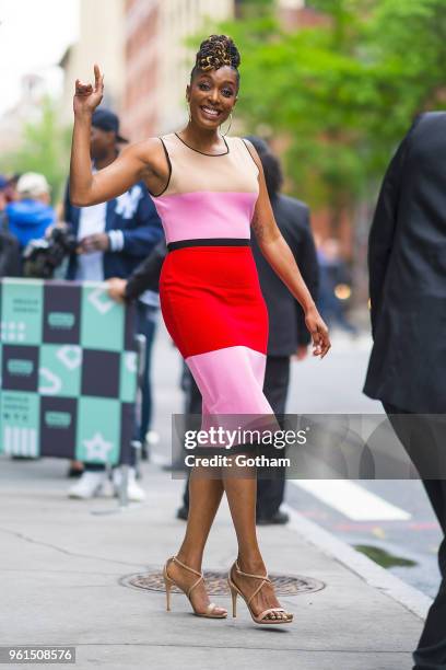 Franchesca Ramsey is seen in NoHo on May 22, 2018 in New York City.