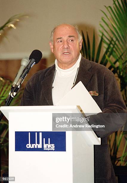 Harold Riley at the Dunhill Links Championships held at Kingsbarns, Carnoustie, and St Andrews, in Scotland. \ Mandatory Credit: Andrew Redington...