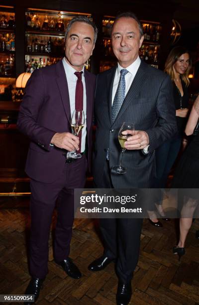 James Nesbitt and Tony McHale, Managing Director of The Carlyle, attend a VIP after party at Rosewood London celebrating the UK Premiere of "Always...