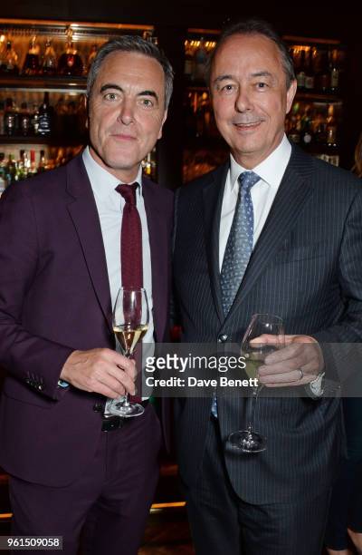 James Nesbitt and Tony McHale, Managing Director of The Carlyle, attend a VIP after party at Rosewood London celebrating the UK Premiere of "Always...