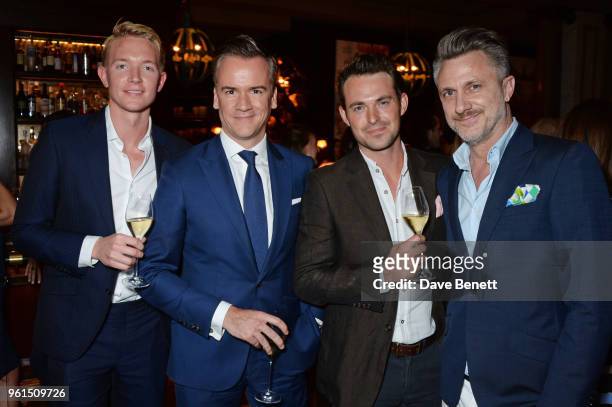Warwick Brennand, Michael Bonsor, Jules Knight and Roger Mele attend a VIP after party at Rosewood London celebrating the UK Premiere of "Always At...