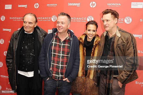 Actor Tom Bower, director Michael Winterbottom, actress Jessica Alba and actor Bill Pullman attend "The Killer Inside Me" premiere during the 2010...