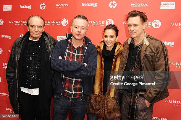 Actor Tom Bower, director Michael Winterbottom, actress Jessica Alba and actor Bill Pullman attend "The Killer Inside Me" premiere during the 2010...