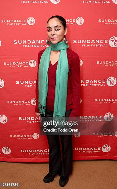 Director Shirin Neshat attends the "Women Without Men" during the 2010 Sundance Film Festival at Egyptian Theatre on January 24, 2010 in Park City,...