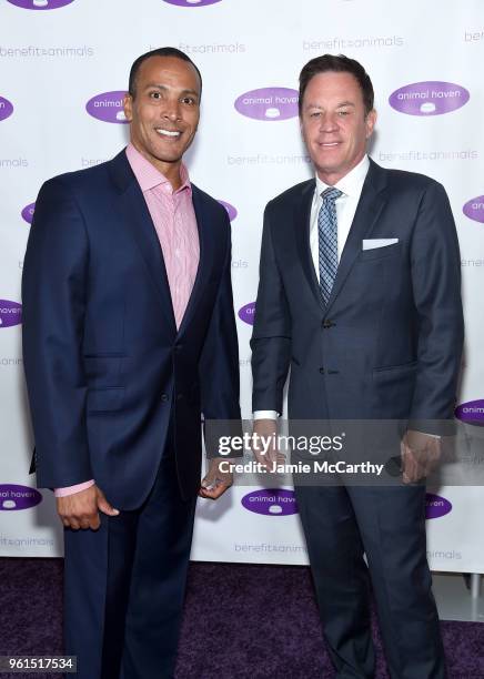 Mike Woods and Glen Rink attend the Animal Haven Gala 2018 at Tribeca 360 on May 22, 2018 in New York City.