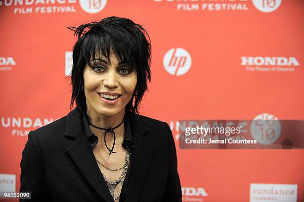 Musician Joan Jett attends "The Runaways" premiere during the 2010 Sundance Film Festival at Eccles Center Theatre on January 24, 2010 in Park City,...