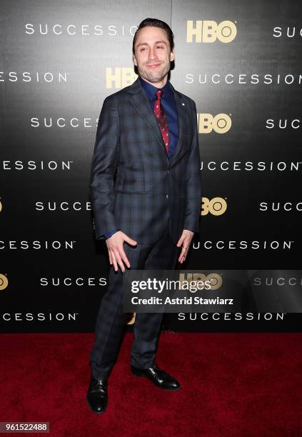 Kieran Culkin attends "Succession" New York premiere at Time Warner Center on May 22, 2018 in New York City.