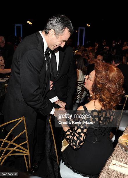 Daniel Day-Lewis and Sophia Loren attends the TNT/TBS broadcast of the 16th Annual Screen Actors Guild Awards at the Shrine Auditorium on January 23,...