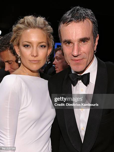 Actors Kate Hudson and Daniel Day-Lewis attend the TNT/TBS broadcast of the 16th Annual Screen Actors Guild Awards at the Shrine Auditorium on...
