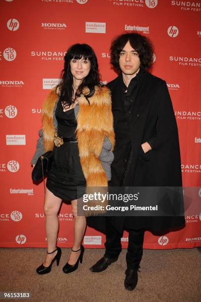 Director Floria Sigismondi and singer Lillian Berlin of Living Things attend "The Runaways" premiere during the 2010 Sundance Film Festival at Eccles...