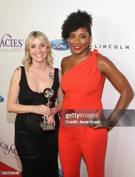 Jessica McIntosh and Zerlina Maxwell attend the 43rd Annual Gracie Awards at the Beverly Wilshire Four Seasons Hotel on May 22, 2018 in Beverly...