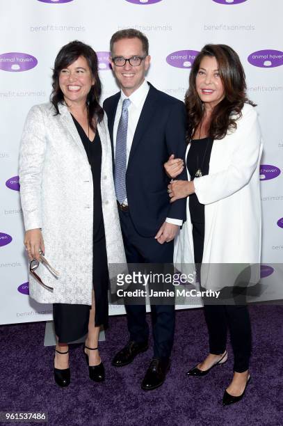 Jackie Kelman Bisbee, Wendy Kelman Neu and Sam Bisbee attend the Animal Haven Gala 2018 at Tribeca 360 on May 22, 2018 in New York City.