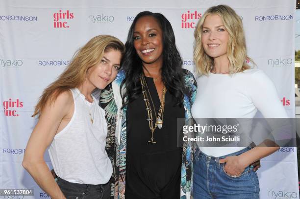 Selma Blair, Nyakio Kamoche Grieco and Ali Larter attend Ali Larter & Shannon Rotenberg Host Nyakio Launch Event At RONROBINSON at Fred Segal Melrose...