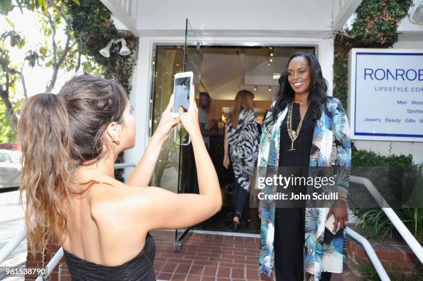 Nyakio Kamoche Grieco attends Ali Larter & Shannon Rotenberg Host Nyakio Launch Event At RONROBINSON at Fred Segal Melrose on May 22, 2018 in Los...