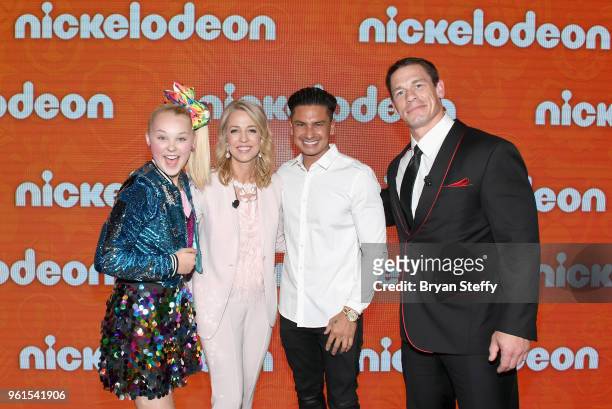 Nickelodeon star JoJo Siwa, President of Viacom/Nickelodeon Global Consumer Products Pam Kaufman, DJ Paul "Pauly D" DelVecchio and actor John Cena...