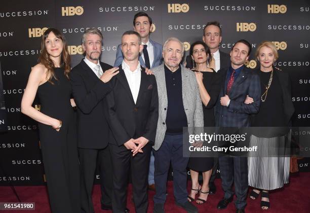 Natalie Gold, Alan Ruck, Jeremy Strong, Nicholas Braun, Brian Cox, Hiam Abbass, Matthew Macfadyen, Kieran Culkin and J.Smith-Cameron attend the...