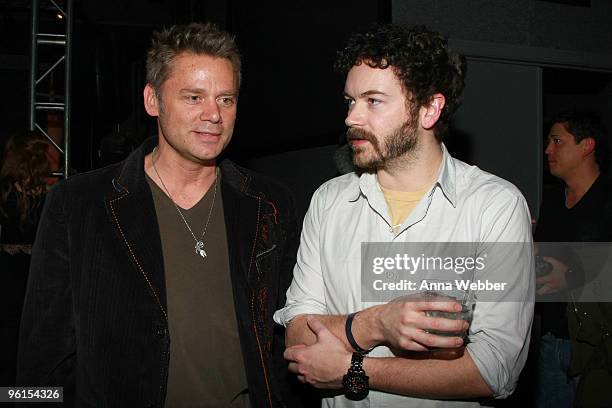 Actor Danny Masterson and guests attend the Music Cafe Reception during the 2010 Sundance Film Festival at Stanfield Gallery on January 24, 2010 in...