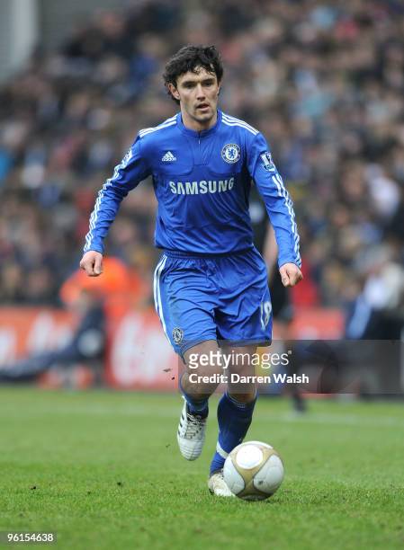 Yury Zhirkov of Chelsea during the FA Cup sponsored by E.ON Fourth round match between Preston North End and Chelsea at Deepdale on January 23, 2010...