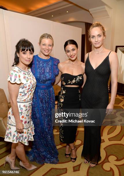 Constance Zimmer, Amy Smart Oosterhouse, Emmanuelle Chriqui and Amber Valletta attend the 28th Annual Environmental Media Awards at Montage Beverly...