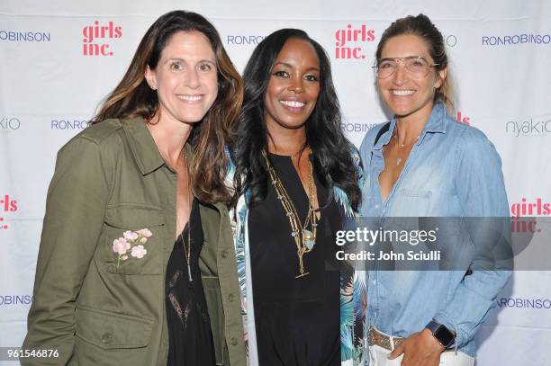 Prager, Nyakio Kamoche Grieco and Robyn Casady attend Ali Larter & Shannon Rotenberg Host Nyakio Launch Event At RONROBINSON at Fred Segal Melrose on...