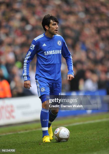 Paulo Ferreira of Chelsea during the FA Cup sponsored by E.ON Fourth round match between Preston North End and Chelsea at Deepdale on January 23,...