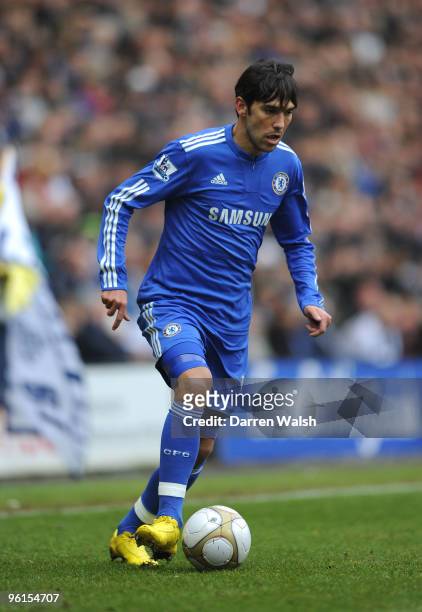 Paulo Ferreira of Chelsea during the FA Cup sponsored by E.ON Fourth round match between Preston North End and Chelsea at Deepdale on January 23,...